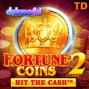 Tampilan antarmuka slot Fortune Coins 2 dengan grid 3x3 yang klasik