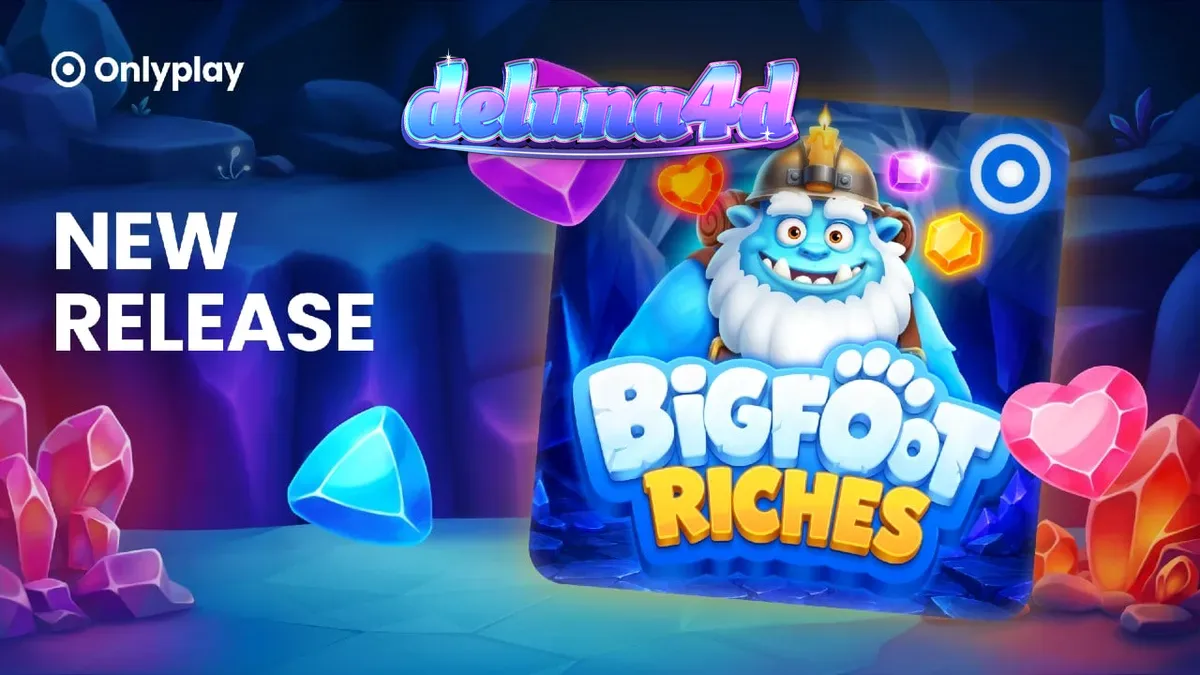 Pemandangan musim dingin dalam permainan slot Bigfoot Riches